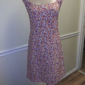 Cap sleeve flower dress